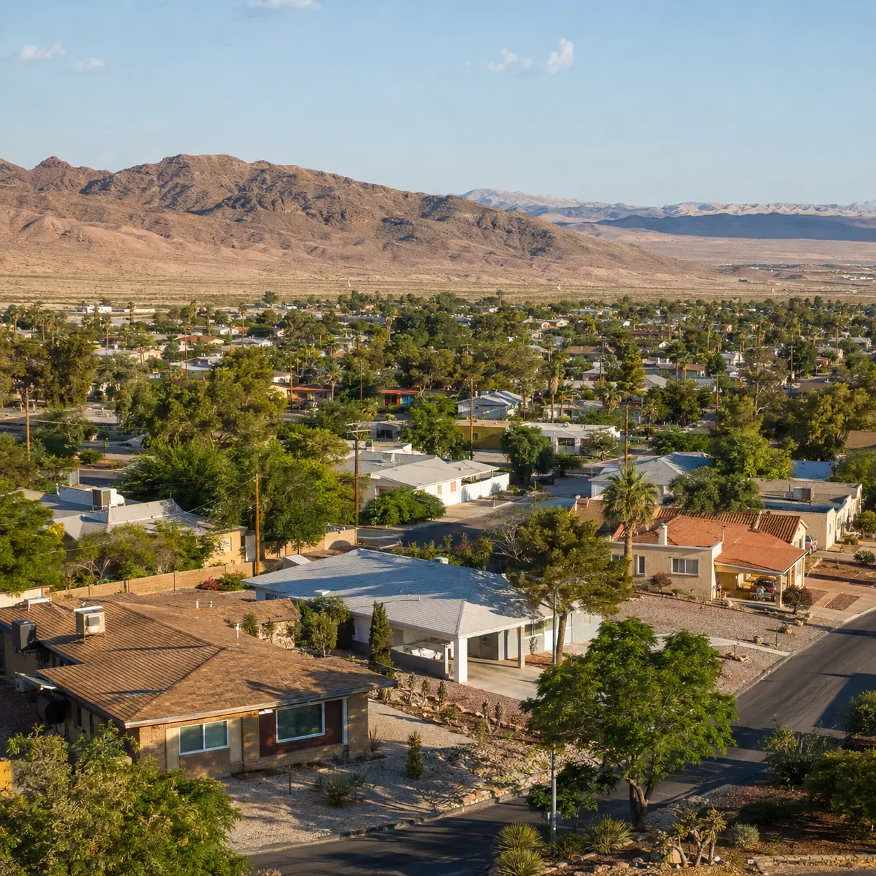Historic and established residential neighborhoods in Boulder City, Nevada