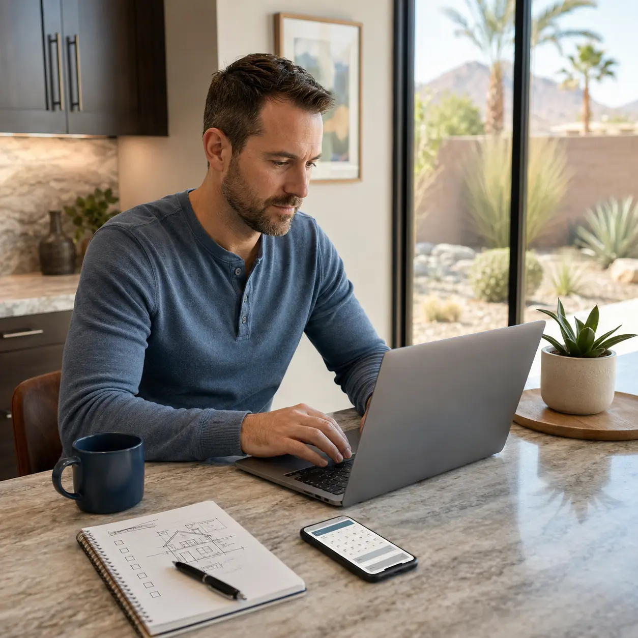 request-home-maintenance-inspection-henderson Homeowner requesting a home maintenance inspection in Henderson